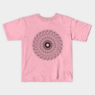 mandala dotted alphabets art shirt Kids T-Shirt